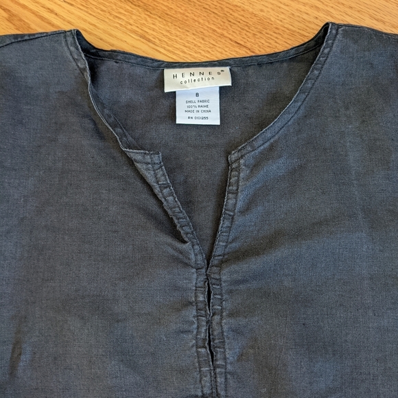 Hennes black ramie top S - Picture 5 of 6